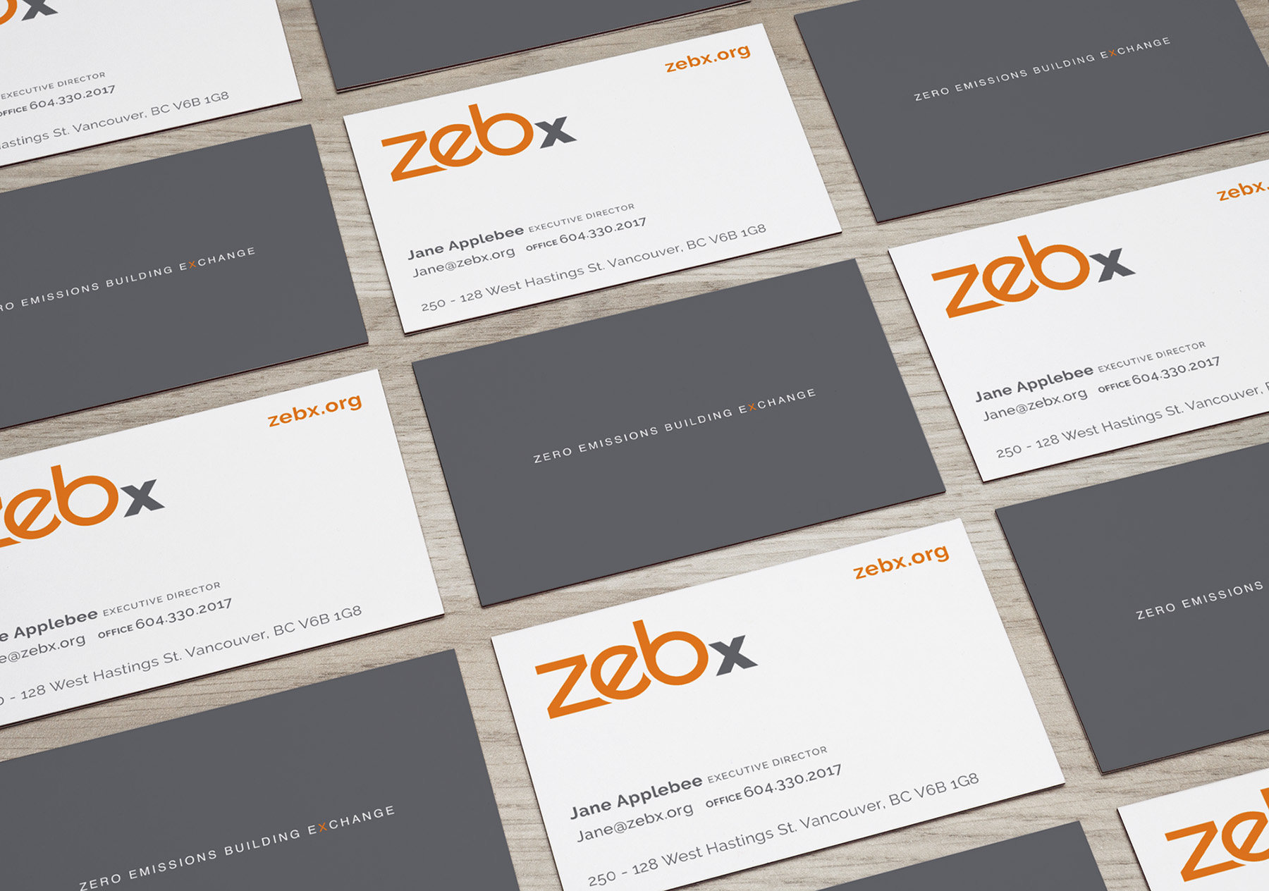 ZEBx refreshed business cards