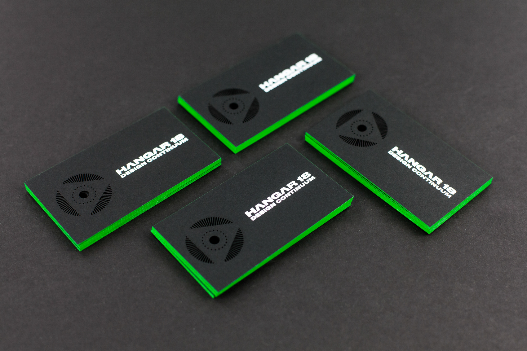 As part of a brand refresh in 2017, we created a new business card that pushed the boundaries in detailed laser die-cutting by using a very thick black stock