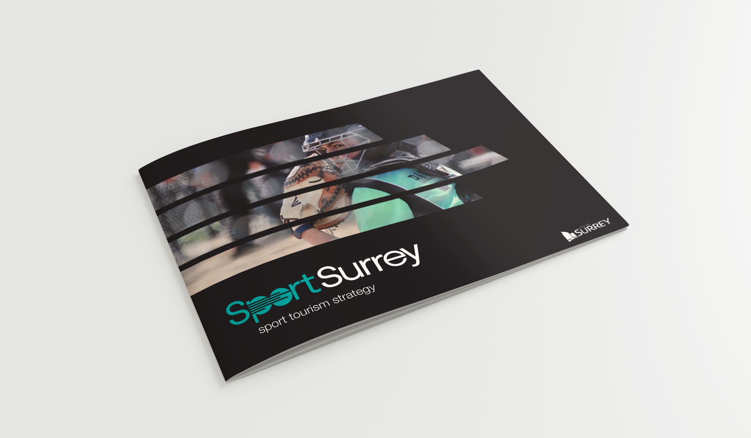 Sport Surrey's refreshed book/brochure cover page